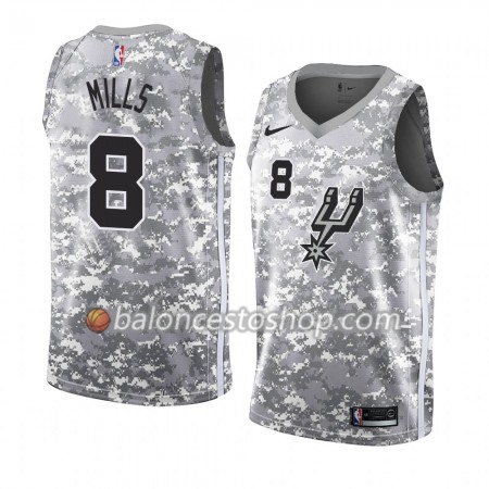 Camiseta Hombre NBA San Antonio Spurs Patty Mills 8 2018-19 Nike Gris Swingman